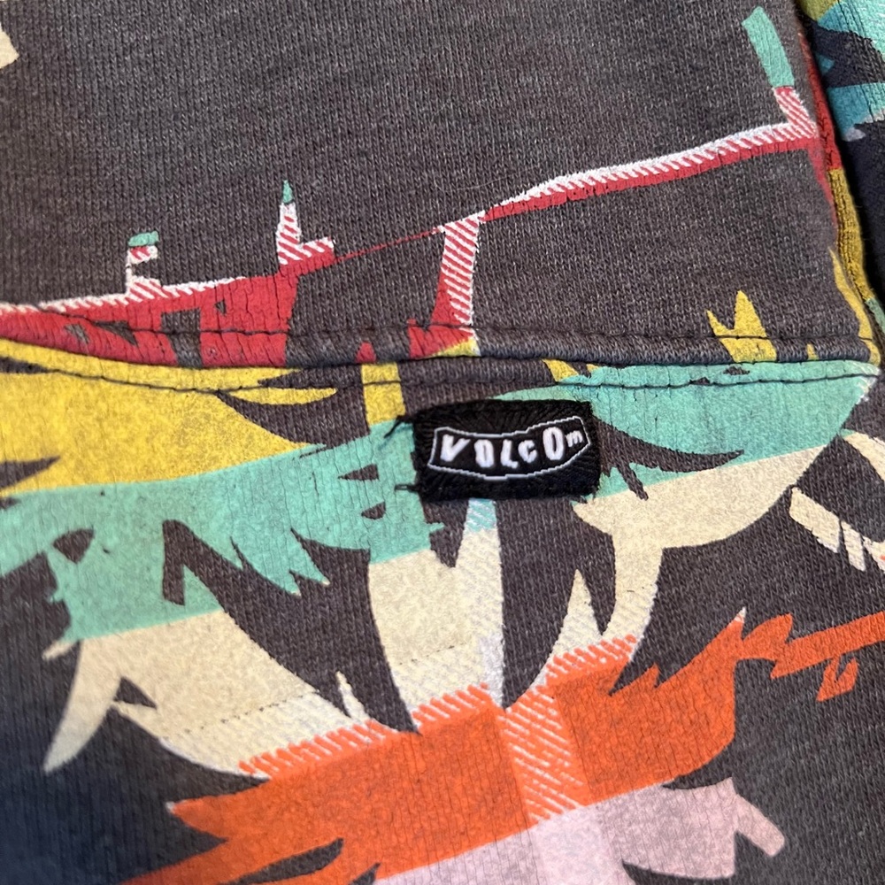 Volcom Palm Trees All-Over Print Crew Sweatshirt - image 6